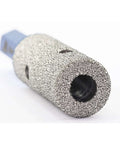 Diamond finger milling bit with hex shank, 4/5 in diameter, diamond-coated surface for porcelain and marble