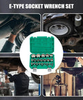 Get That Gritty 12 Point Power Drill Socket Set With Storage Case To Smash Rusty Bolts On Classic Cars And Bikes In Your Garage Without Stressing Out A Bit, green case open