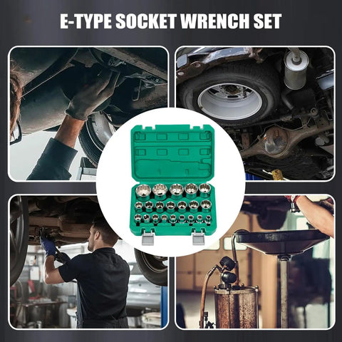 Get That Gritty 12 Point Power Drill Socket Set With Storage Case To Smash Rusty Bolts On Classic Cars And Bikes In Your Garage Without Stressing Out A Bit, green case open