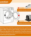 Diagram showing installation of 2 Pairs 279570 Dryer Door Latch Kit Replaces 279570VP 291949 Fits Most Major Dryers
