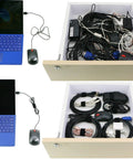 50 Pack Reusable Cable Ties For Quick Cord Organization Heavy Duty Wire Straps And Cable Organizers 7 Inch Length Black