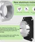 Magnetic Dryer Vent Connector Kit with Quick Connect featuring aluminum material and installation details.