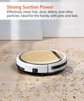 V5s Plus Robot Vacuum And Mop Combo With WiFi App And Alexa Voice Control auto cleaning hardwood floor with debris