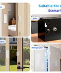 WiFi Door Sensor Chime For Smart Home Open Alert And Window Sensor Real Time App Alerts From Tuya Smart Life Perfect For Child Safety And Dementia Care Loud Chime With Five Volume Levels For Home Or Biz on door, window, safe, refrigerator
