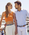 Braided Stretch Belt For Men And Women No Hole Adjustable Multicolored Woven Belt Elastic Golf Style Jean Belt For Everyday Wear