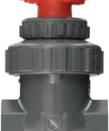 PVC Gate Valve With Non Rising Stem And Buna N O Ring For Half Inch Socket Easy Install front view