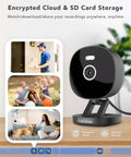 2K Wired Security Camera For Indoor And Outdoor Use With IP65 Weatherproof, Color Night Vision, showing storage options