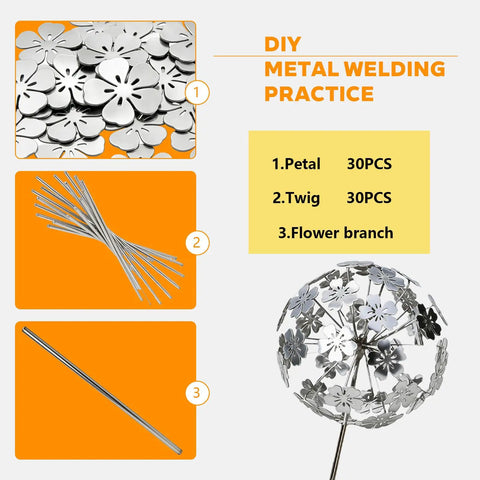 Beginner Welding Practice Kit With 201 Stainless Steel Flower Vase Project 31 Piece Set For MIG And TIG Training Improve Weld Control