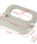 Four Pack 3 Inch Modern Hidden Recessed Door Pull Handles In Silver Zinc Alloy For Cabinets Cupboards Drawers And Dressers