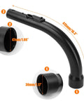 Miele Curved Hose Extension For S2110 S501 S524 And C1 C2 C3 Canister Vacuums Bent End Tubular Wand dimensions