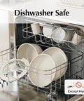 Ceramic Cookware Set With Detachable Handles, No Teflon Nonstick Pots And Pans, 16 Piece, dishwasher safe except handle