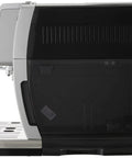 Side view of Dinamica Fully Automatic Coffee And Espresso Machine With Premium Adjustable Frother And Iced Coffee Recipe Stainless Steel Finish