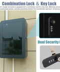 Heavy Duty Wall Mounted EV Charger Enclosure with Galvanized Steel and Tempered Glass Door featuring dual security locks.