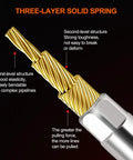 Three-layer spring of Heavy Duty 25ft Fish Tape Wire Puller For Electrical Cables Through Wall Guide With Spring Steel Wire.