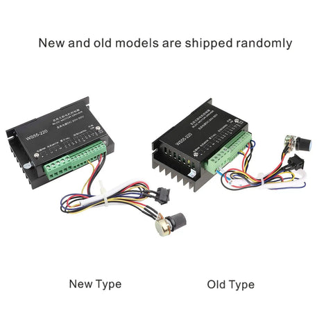 New and old models of Beefy DC 48V 500W CNC Brushless Spindle Motor Driver Controller For BLDC Systems with wiring