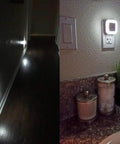 LED Night Light With Smart Sensor Dusk To Dawn Plug In 0.5W Daylight White illuminating hallway and bathroom countertop