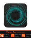 Air Filtration System For Woodworking With Built In Ionizer And 1350 CFM Hanging Dust Collector, heavy duty vortex fan