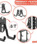 Garage Storage Hooks For Keyhole And Wall Shelves Heavy Duty Utility Hangers For Tools featuring screws and installation views
