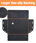 Heavy Duty Waterproof SUV Cargo Liner For Dogs With Bumper Flap Protector, Non Slip Dog Cargo Mat, textured backing detail
