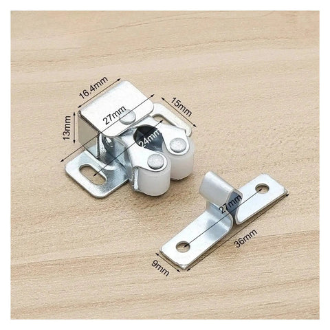 Cool 10 Pack Cabinet Latch Catches With Built-in Spring Auto Locks To Secure Wardrobes Cupboards And Kitchen Drawers, silver metal size dimensions.