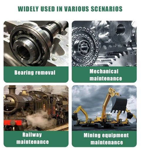 Heavy Duty Hydraulic Bearing Puller Separator Kit 10 Ton Max Capacity Gear Extractor Adjustable 2 Or 3 Jaws Hub Flange Tool Made From Premium Steel For Auto Repair Shops And Mechanics Who Want That Real Workhorse Power For Any Garage Gig, for bearing removal and maintenance