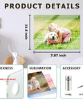 DIY Sublimation Glass Photo Blanks 11.8 Inches By 7.87 Inches Wall Mount Tempered Glass Sign Easy Install For Sublimation Printing