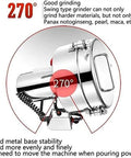 Electric Grain Grinder And Powder Mill For Herbs Coffee Beans And Cereals 110V with 270° swivel design