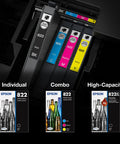 Durabrite Ultra Ink High-Capacity Black And Color Cartridge Combo Pack for Workforce Pro WF-3820, 3823, 4820, 4830, 4833, 4834 installed