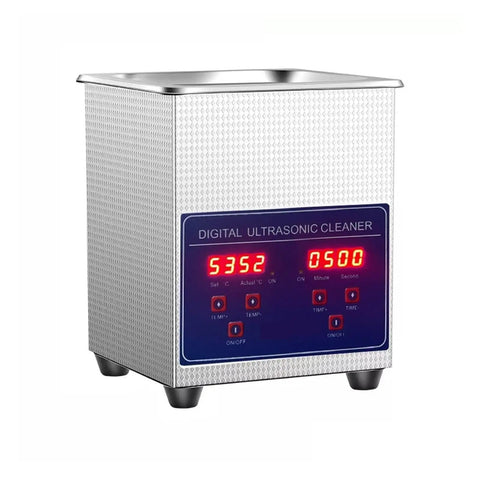 Digital 2Liter Ultrasonic Cleaner Machine For Hardware Degreasing Small Parts Artifact Restoration Home Appliance with control panel.