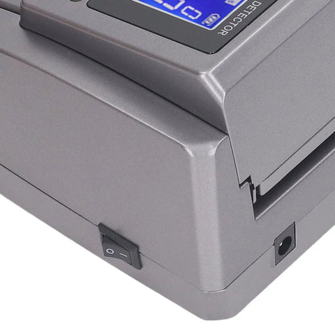 Corner view of High Efficiency Money Counter Machine With LED Display And Counterfeit Detector Multi Mode Bill Counter