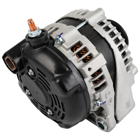 Heavy Duty 250 Amp 12V Clockwise Alternator For Toyota Tundra 4.7L 2004 2005 2006 2007 2008 2009 With 6 Groove Pulley Internal Regulator OEM Replacement For Reliable Electrical Power