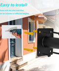 Tough As Nails Wall Mount Hand Rails For 1 To 3 Steps Heavy Duty Grade Steel Safety Grab Bar installation with drill and wall mount.