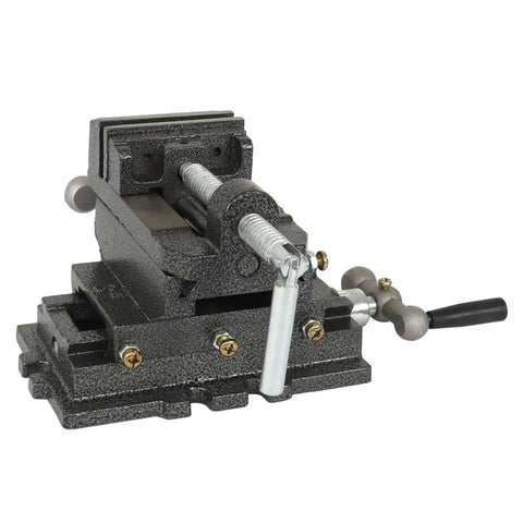 Heavy Duty Metal Milling Machine With 3 Inch Sliding Vice Drill Press And Cross Clamp Fixture For Precise Bidirectional Clamping And No Nonsense Secure Workholding, iron bench vise