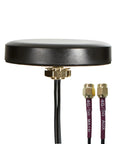 Slick Hardcore Low Profile Mimo 4G 5G Omni Directional Screw Mount Puck Antenna For Verizon At And T Mobile Modem Boost With Sma Jack, top view.