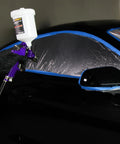 Clear Plastic Sheeting 10 Micron 20x250 Ft Protective Masking Film for Automotive Painting on car window surface