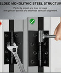Adjustable Door Wrench For Sagging And Rubbing Doors Double End Hinge Tool For Flag Hinges Heavy Duty Alloy Steel Repair