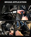 66 Piece One Half Inch Drive Impact Socket Set With Deep And Standard 6 Point Cr-V Sockets in use on various vehicles
