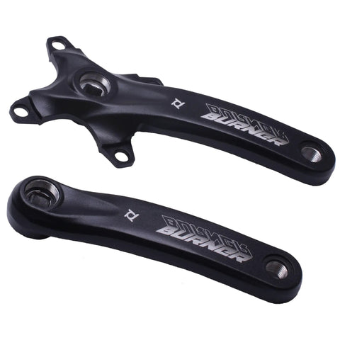 Black Universal Beefy Bike Crank Arm Set With 152mm 160mm 165mm 170mm 175mm Lengths And 104mm BCD Square Hole for bikes.