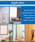 Application of 160Pcs Self Drilling Drywall Anchors With Screws Kit For Hanging Pictures Curtains Plants And Clocks
