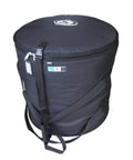 Heavy Duty 18 Inch Surdo Case One Piece Build No Fuss Easy Access Slip On Style Gig Bag With Bonded Nylon Seams, waterproof black design.
