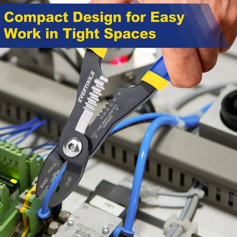 4 In 1 Wire Stripper And Crimping Pliers For Quick Clamping Cutting Stripping And Crimping 10-20 AWG Wires used in electrical setup