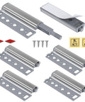 Slick Six Pack Push To Open Cabinet Latches With Integrated Magnetic Springs for clean line kitchen drawers, includes hardware.
