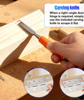Carving knife scraping wood for Aluminum Alloy Door Hinge Jig Adjustable Router Template Kit installation