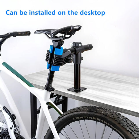 Heavy Duty Bicycle Repair Stand With Bench Mount Adjustable Clamp And Wide Compatibility for road and mountain bikes setup