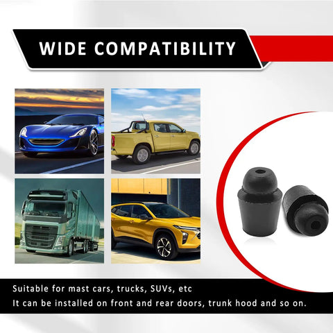 Heavy Duty Rubber Car Door Slam Stoppers And Buffer Pads Set Of 10 Universal Auto Front Rear Guard Cushions beside various vehicles.