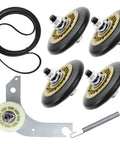 DIY Dryer Repair Kit For Electrolux And Frigidaire - Belt 137315300, four Drum Support Wheels 134715900, Idler Pulley 134793500, Spring 131601000