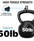8 Inch Heavy Duty Zip Ties 200 Pack Black Nylon Cable Ties With 50 Lbs Strength showing high tensile strength support for 50 lbs