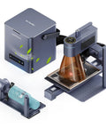 Dual Laser Engraver Machine, 10W Diode Plus 2W IR, Ultra Fast 4000mm Per Second Handheld Laser Engraving and Cutting