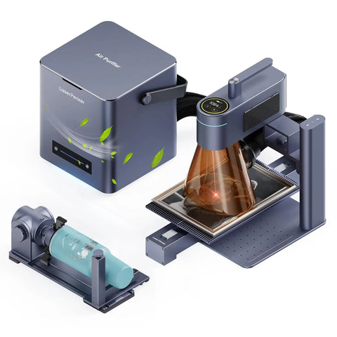 Dual Laser Engraver Machine, 10W Diode Plus 2W IR, Ultra Fast 4000mm Per Second Handheld Laser Engraving and Cutting