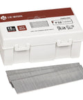 Heavy Duty 18 Gauge Brad Nails 1 1/4 Inch Galvanized Steel Finishing Fasteners Bulk Stash Six Thousand Pieces in packaging